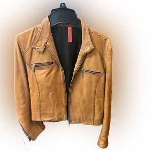 Custom made leather jacket-made in Italy
